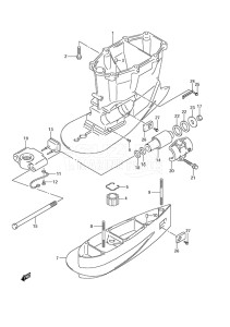 Outboard DF 250 drawing Drive Shaft Housing