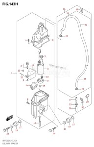 DF150Z From 15002Z-710001 (E01 E40)  2017 drawing FUEL VAPOR SEPARATOR (DF175Z:E40)