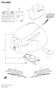 DF8A From 00801F-410001 (P03)  2014 drawing ENGINE COVER (DF9.9AR:P03)