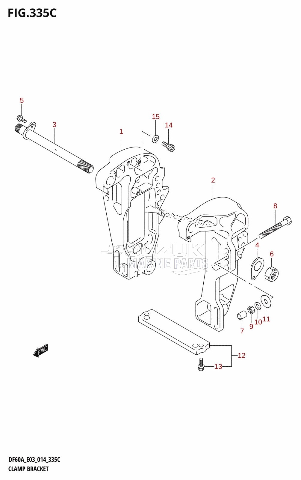 CLAMP BRACKET (DF60A)