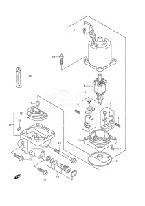 Outboard DF 140 drawing PTT Motor