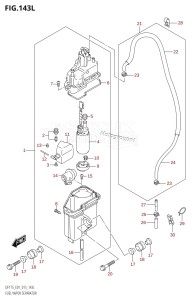 DF175TG From 17502F-510001 (E01 E40)  2015 drawing FUEL VAPOR SEPARATOR (DF175TG:E01)