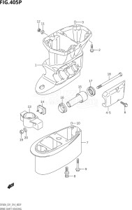 06003F-410001 (2014) 60hp E01 E40-Gen. Export 1 - Costa Rica (DF60AVT  DF60AVTH) DF60A drawing DRIVE SHAFT HOUSING (DF50AVTH:E01)