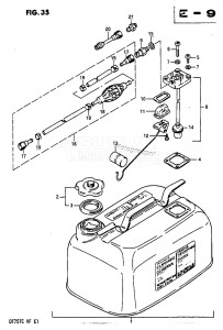 DT75 From 07501-301001 till 302337 ()  1978 drawing FUEL TANK