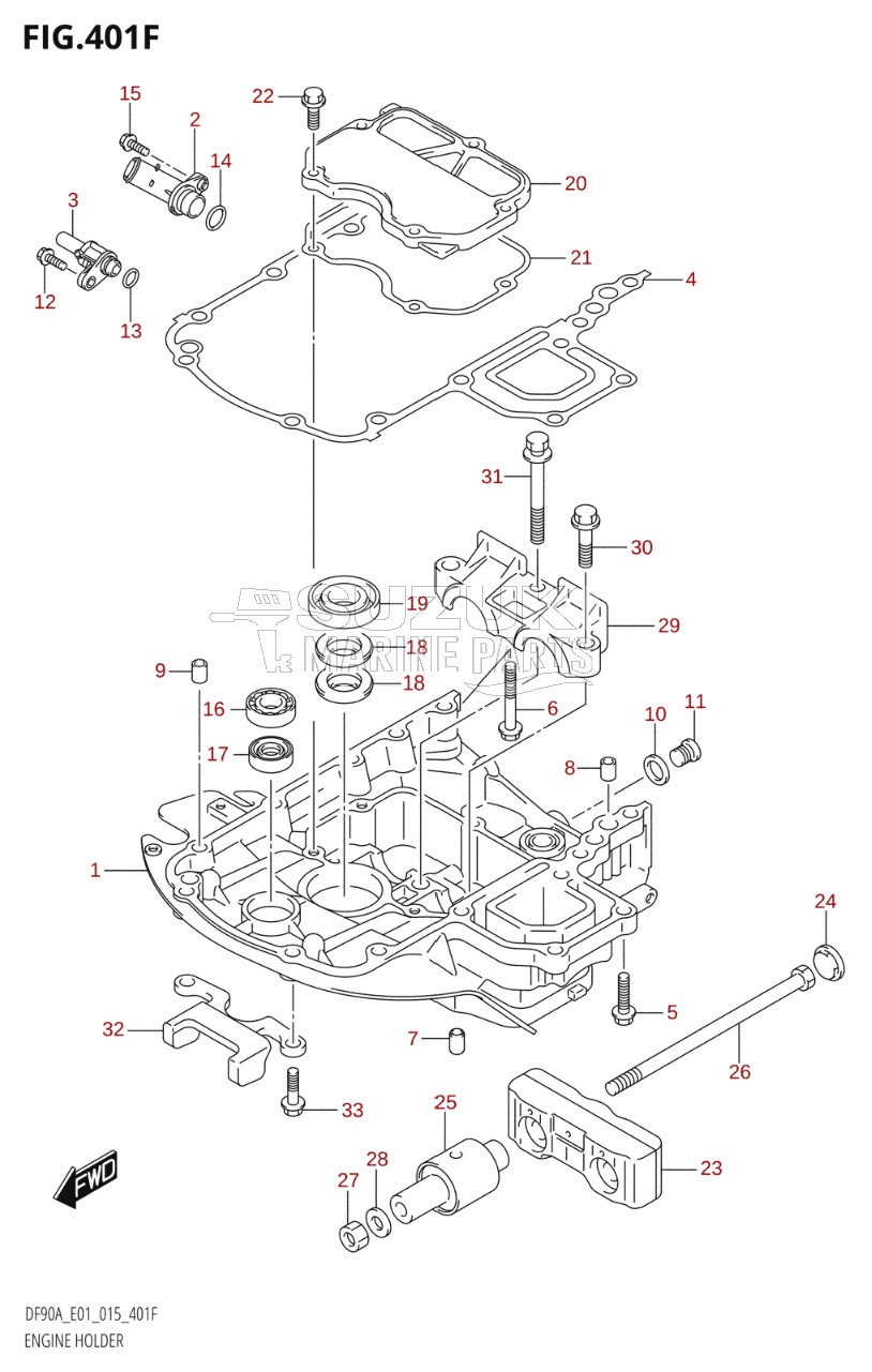 ENGINE HOLDER (DF80A:E40)