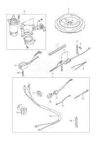 DF 9.9 drawing Starting Motor