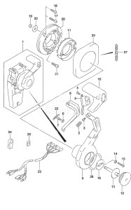 Outboard DF 140A drawing Concealed Remocon (1)