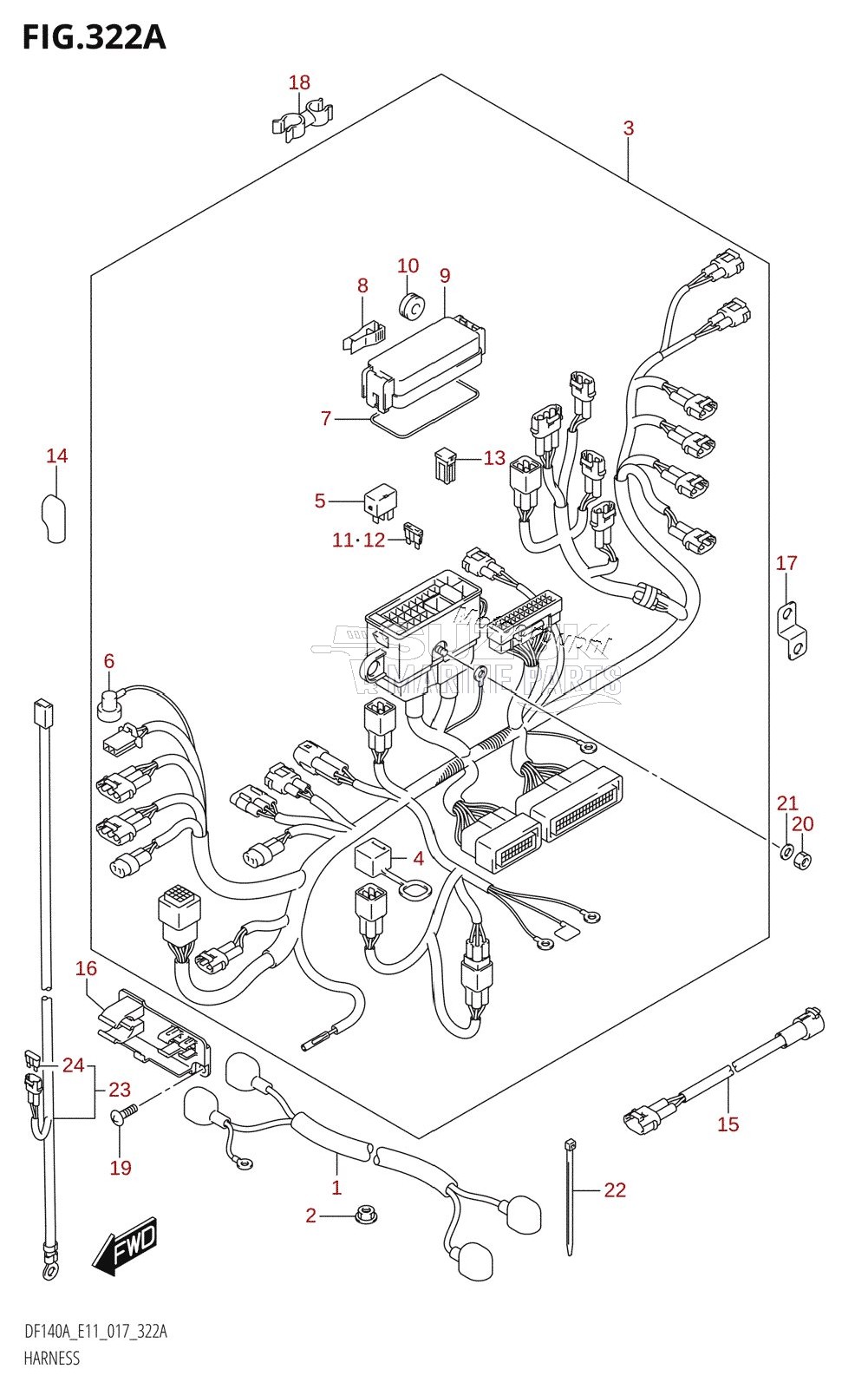 HARNESS (DF100AT:E11)