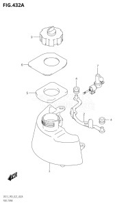 00252F-340001 (2023) 2.5hp P03-U.S.A (DF2.5) DF2.5 drawing FUEL TANK