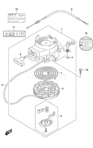 DF 4A drawing Recoil Starter