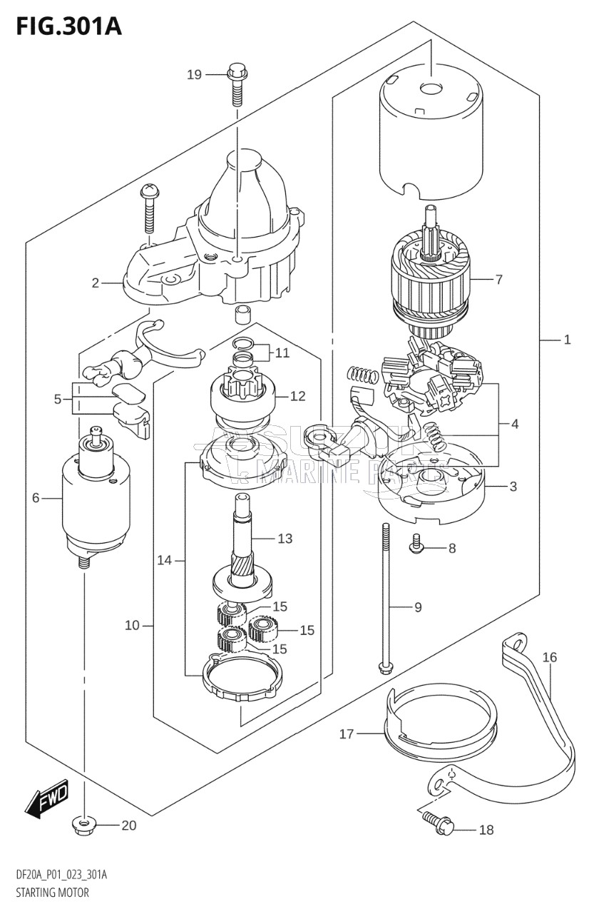 STARTING MOTOR (W / ELECTRIC STARTER)