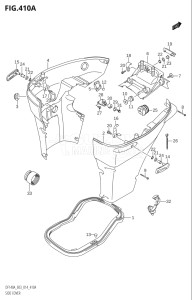 14003Z-410001 (2014) 140hp E03-USA (DF140AZ) DF140AZ drawing SIDE COVER