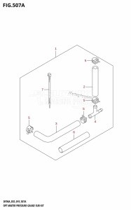 DF70A From 07003F-910001 (E03)  2019 drawing OPT:WATER PRESSURE GAUGE SUB KIT