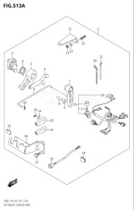 00801F-510001 (2005) 8hp P01-Gen. Export 1 (DF8A  DF8AR) DF8A drawing OPT:REMOTE CONTROL PARTS (DF8A:P01)