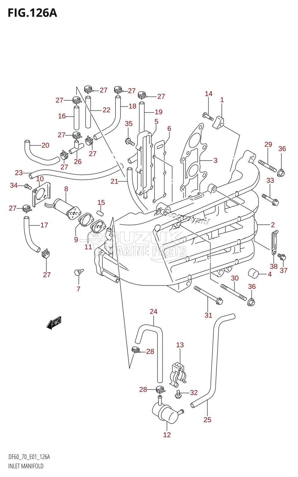 INLET MANIFOLD ((DF60T,DF70T):(W,X))