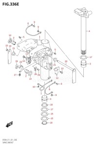 05003F-240001 (2022) 50hp E01 E11-Gen. Export 1-and 2 (DF50AT  DF50AT  DF50ATH  DF50ATH) DF50A drawing SWIVEL BRACKET (DF60ATH)