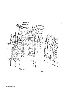 DT140 From 14002-405082 till 406620 ()  1984 drawing INLET - EXHAUST COVER