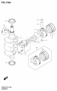 DF9.9B From 00995F-510001 (P01)  2015 drawing CRANKSHAFT