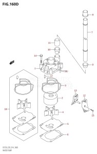 DF250Z From 25003Z-410001 (E03)  2014 drawing WATER PUMP (DF225Z:E03)