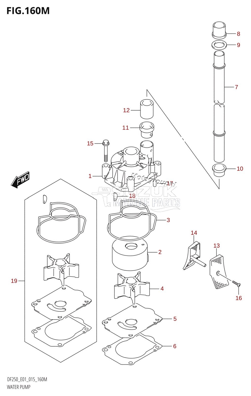 WATER PUMP (DF250Z:E40)