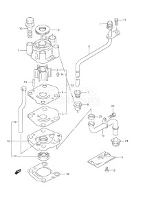 Outboard DF 9.9 drawing Water Pump