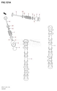 DF115T From 11501F-421001 (E01 E40)  2004 drawing CAMSHAFT