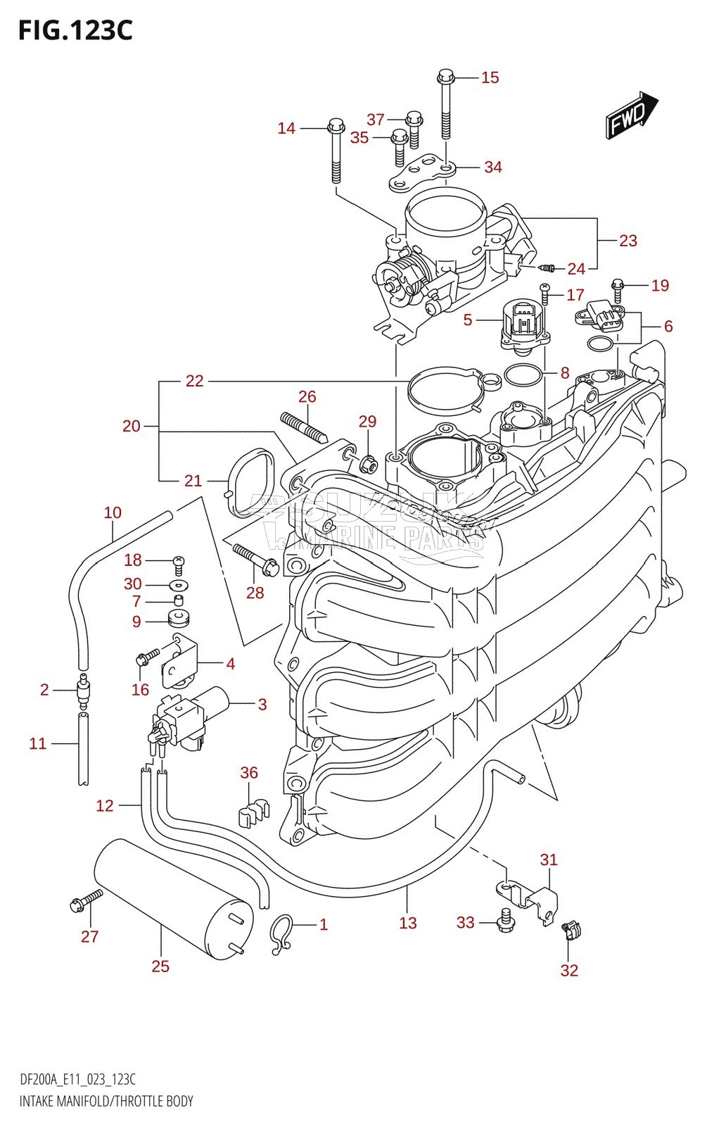 INTAKE MANIFOLD /​ THROTTLE BODY (023)