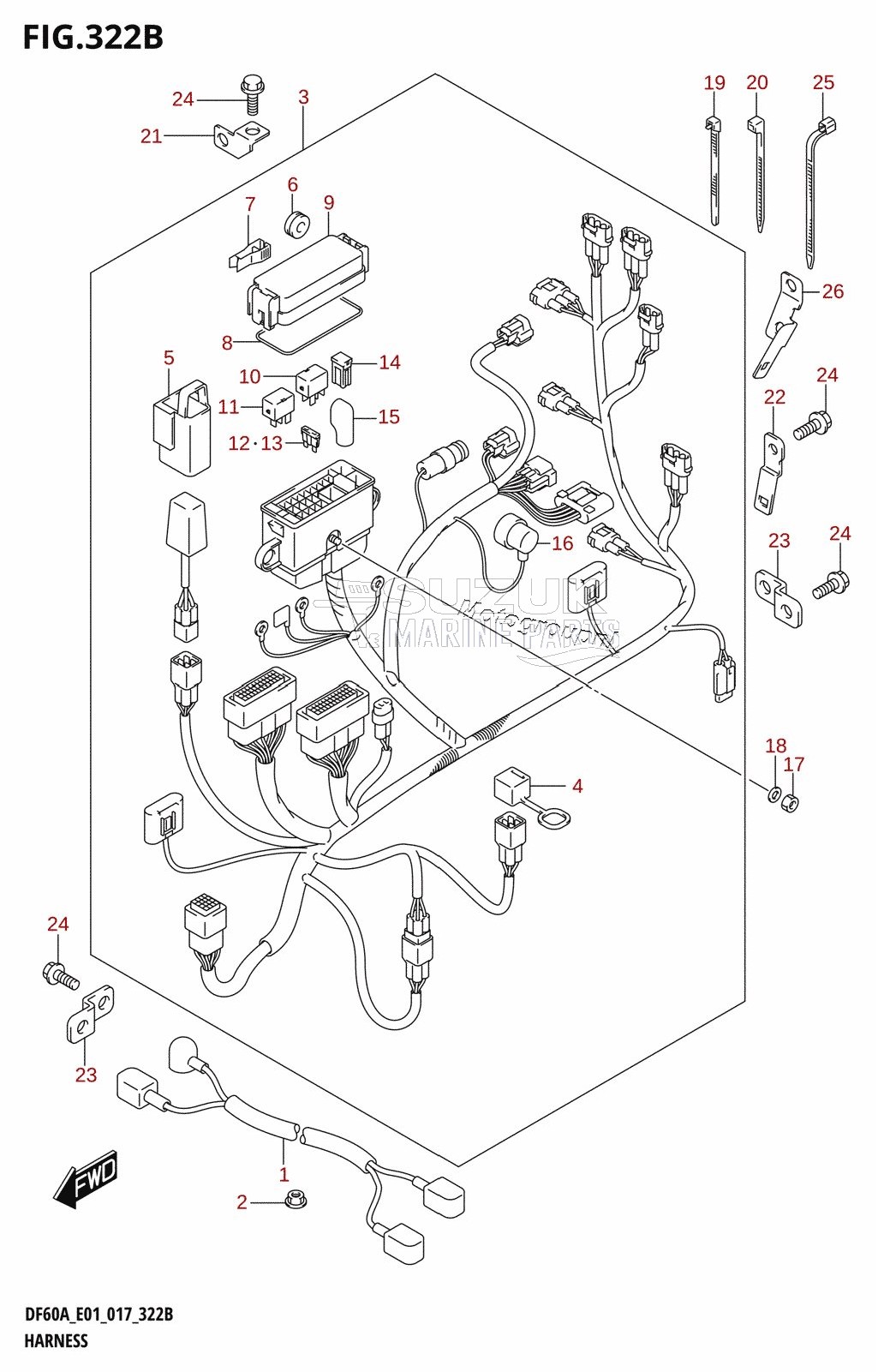 HARNESS (DF40AQH:E01)