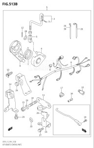 00992F-680001 (2006) 9.9hp P01-Gen. Export 1 (DF9.9K6  DF9.9RK6) DF9.9 drawing OPT:REMOTE CONTROL PARTS (K5,K6,K7,K8,K9,K10,011)