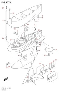 DF200 From 20002F-510001 (E01 E40)  2005 drawing GEAR CASE (DF250T:E40)