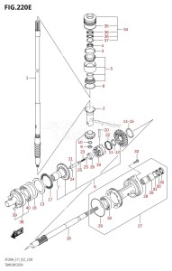 DF150AP From 15003P-040001 (E03 E40)  2020 drawing TRANSMISSION (DF150AS:022)