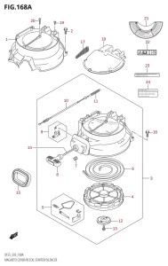 DF25 From 02502F-780001 (E03)  2007 drawing MAGNETO COVER /​ RECOIL STARTER /​ SILENCER