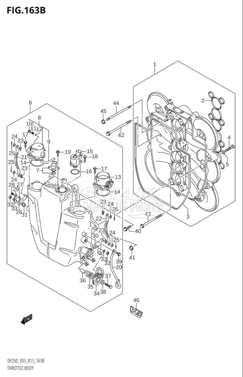 THROTTLE BODY (DF200Z:E03)