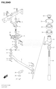 17502Z-710001 (2017) 175hp E03-USA (DF175Z) DF175Z drawing CLUTCH SHAFT (DF175Z:E03)