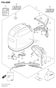 DF175TG From 17502F-610001 (E03)  2016 drawing ENGINE COVER (DF150Z:E03)