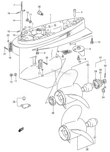 DT100 From 10001-231001 ()  1992 drawing GEAR CASE