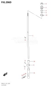 06002F-240001 (2022) 60hp E01 E40 E11-Gen. Export - Costa Rica (DF60AQH  DF60AQH  DF60AT  DF60AT  DF60ATH  DF60ATH) DF60A drawing CLUTCH ROD ((DF60A,DF60AQH,DF60ATH):E40)