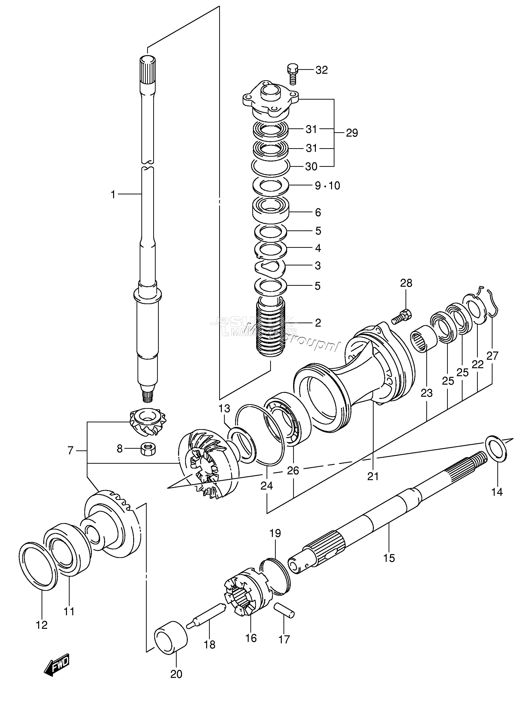 TRANSMISSION (DF115WT)