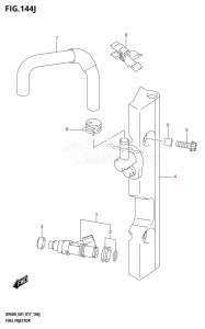 DF40A From 04004F-710001 (E34-Italy)  2017 drawing FUEL INJECTOR (DF60AQH:E01)