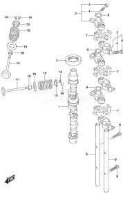 Outboard DF 30A drawing Camshaft