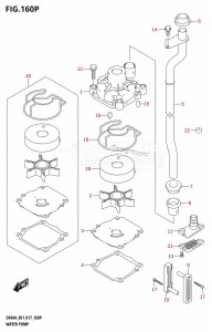 DF50A From 05004F-710001 (E01)  2017 drawing WATER PUMP (DF50AVTH:E01)