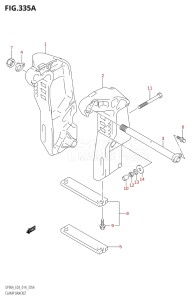 07003F-410001 (2014) 70hp E03-USA (DF70A) DF70A drawing CLAMP BRACKET