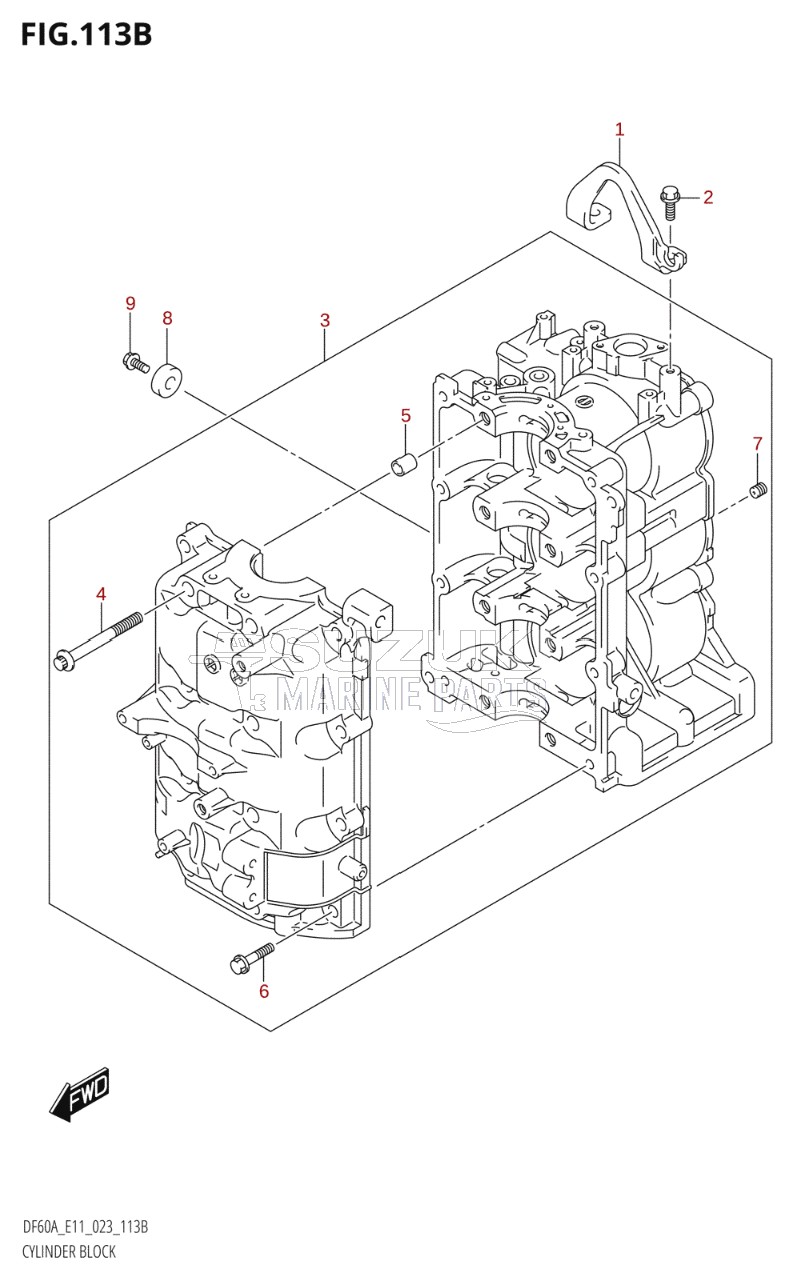 CYLINDER BLOCK (022,023)