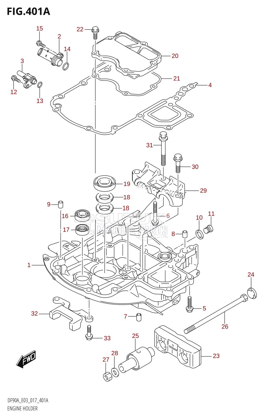 ENGINE HOLDER (DF70A:E03)