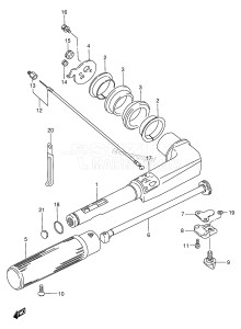 DT5 From 00503-971001 ()  1988 drawing TILLER HANDLE (DT4)