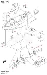 DF50A From 05003F-710001 (E01)  2017 drawing GEAR CASE (DF60AVT:E40)