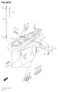 DF175Z From 17502Z-510001 (E03)  2015 drawing GEAR CASE (DF150ZG:E03)