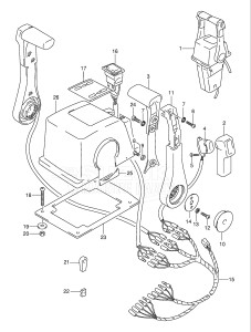  (2003) 115hp - () DF115TL drawing OPT:TOP MOUNT DUAL (1)