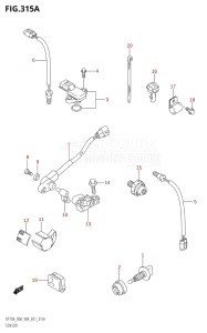 09002F-980001 (2009) 90hp E01-Gen. Export 1 (DF90ATK9) DF90A drawing SENSOR