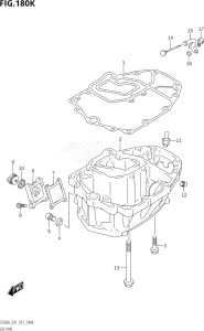 04003F-510001 (2005) 40hp E01 E13-Gen. Export 1 -  SE  Asia (DF40A  DF40AQH  DF40AST  DF40ATH) DF40A drawing OIL PAN (DF60AQH:E40)